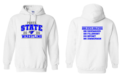 PORTA State Wrestling 2026 Unisex Hoodie (P.18500/18500B)