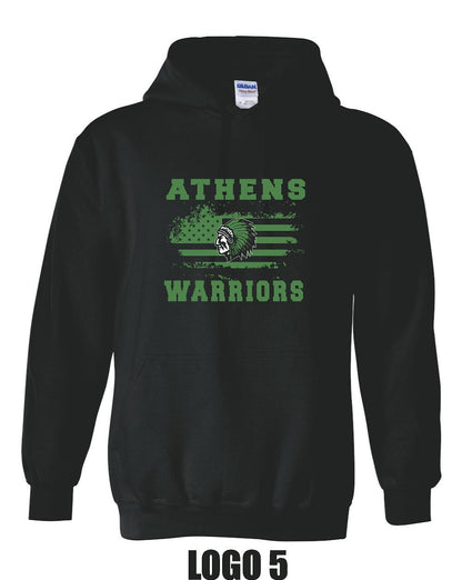 ATHENS BOOSTERS UNISEX HOODED SWEATSHIRT (P.18500)