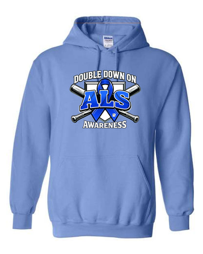 DOUBLE DOWN ON ALS Unisex Hooded Sweatshirt (P.18500/18500B)