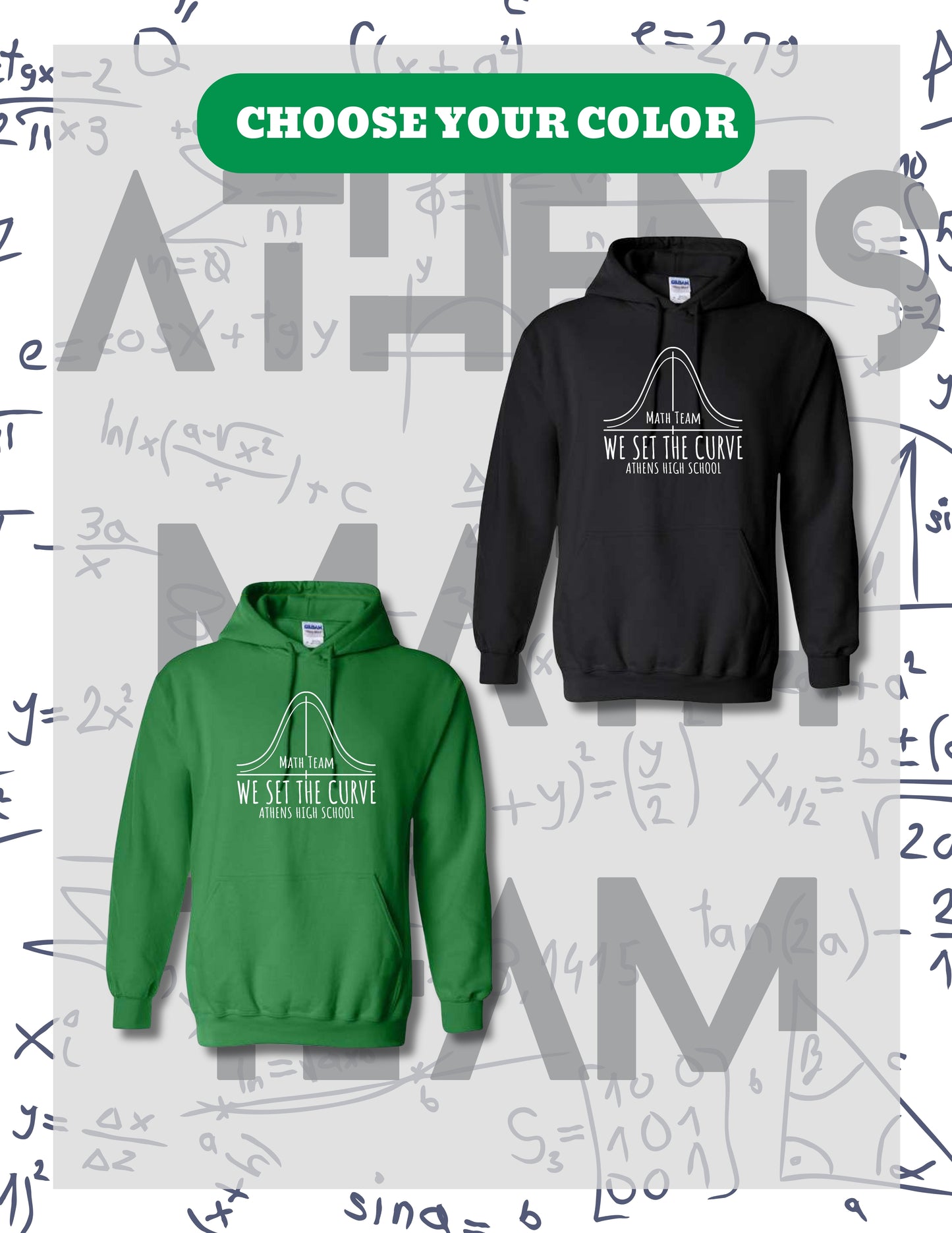 AHS MATH TEAM UNISEX HOODIE (P.18500)