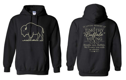 IN MEMORY OF TIMOTHY "BUFFALO" YOUNG Unisex Hooded Sweatshirt (P.18500/18500B)