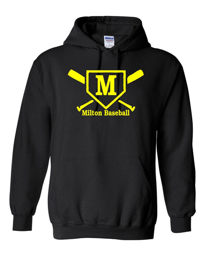 Milton Baseball Unisex Hoodie (18500,18500B)