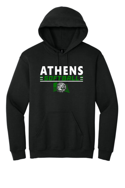 Athens High School Softball Unisex Hoodie (P.18500)