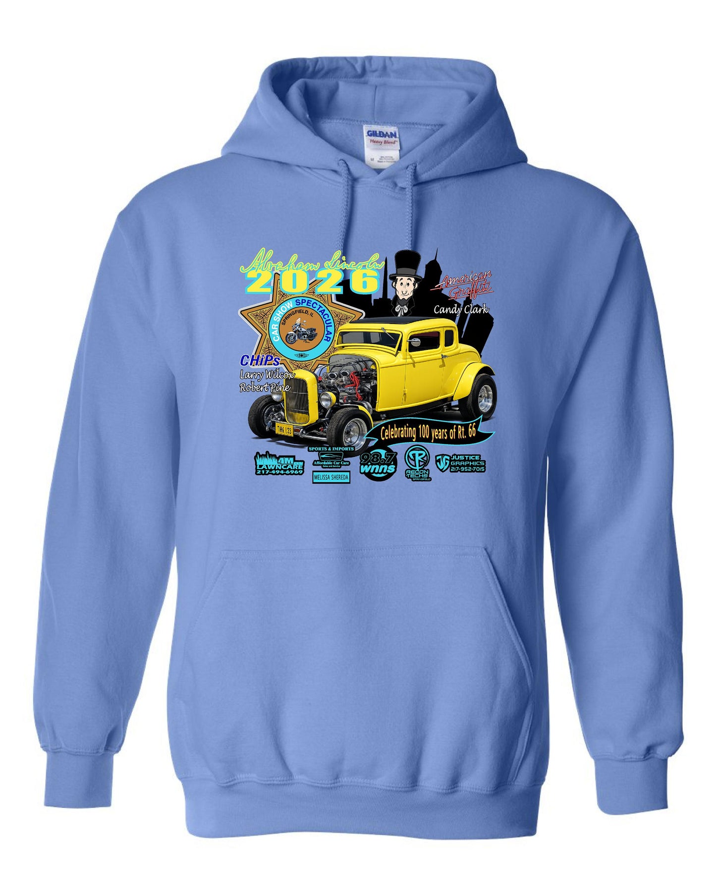 Abe Lincoln Car Show 2026 UNISEX HOODIE (P.18500)