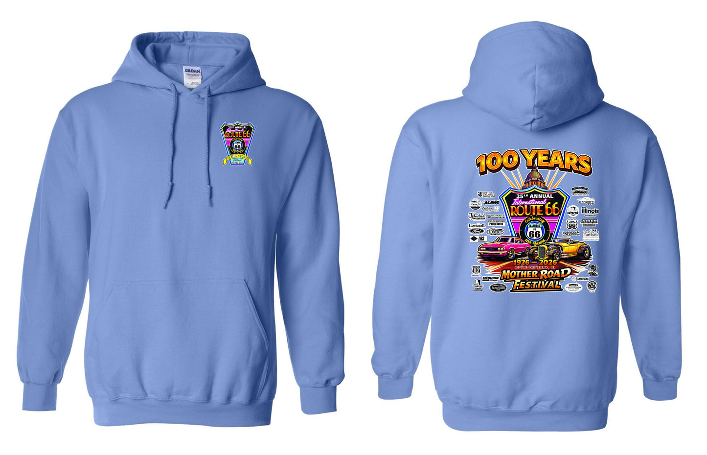 25TH ANNUAL ROUTE 66 MOTHER ROAD FESTIVAL 2026 UNISEX HOODIE (P.18500)