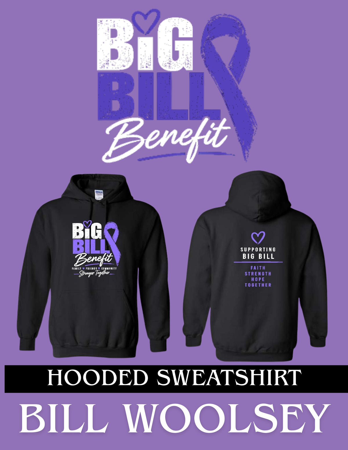 Big Bill's Benefit Gildan Unisex Hoodie (P.18500/18500B)