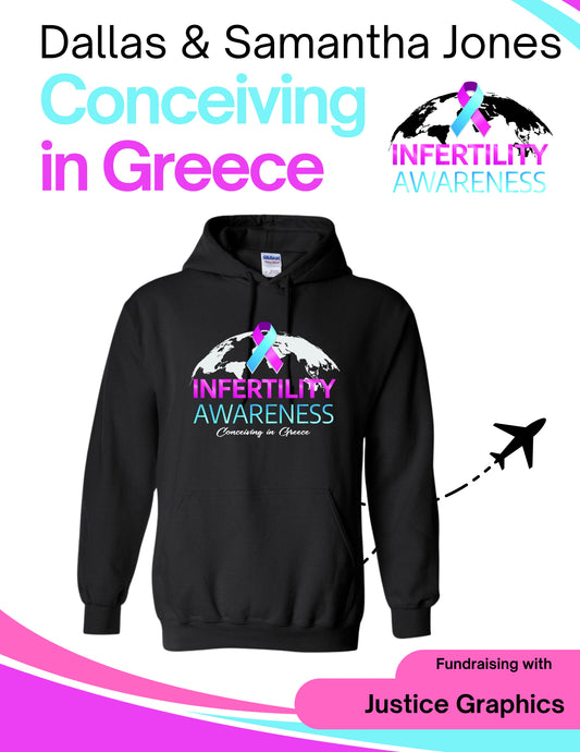 CONCEIVING IN GREECE Unisex Hooded Sweatshirt (P.18500/18500B)