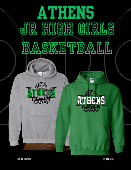 ATHENS JR. HIGH GIRLS BASKETBALL Unisex Hoodie (P.18500/18500B)
