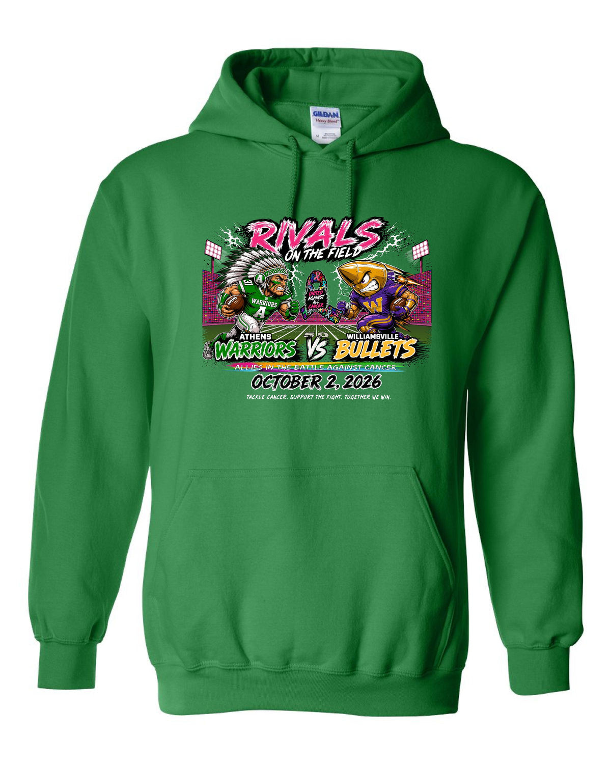 United Against All Cancer Gildan Unisex Hoodie (P.18500/18500B)