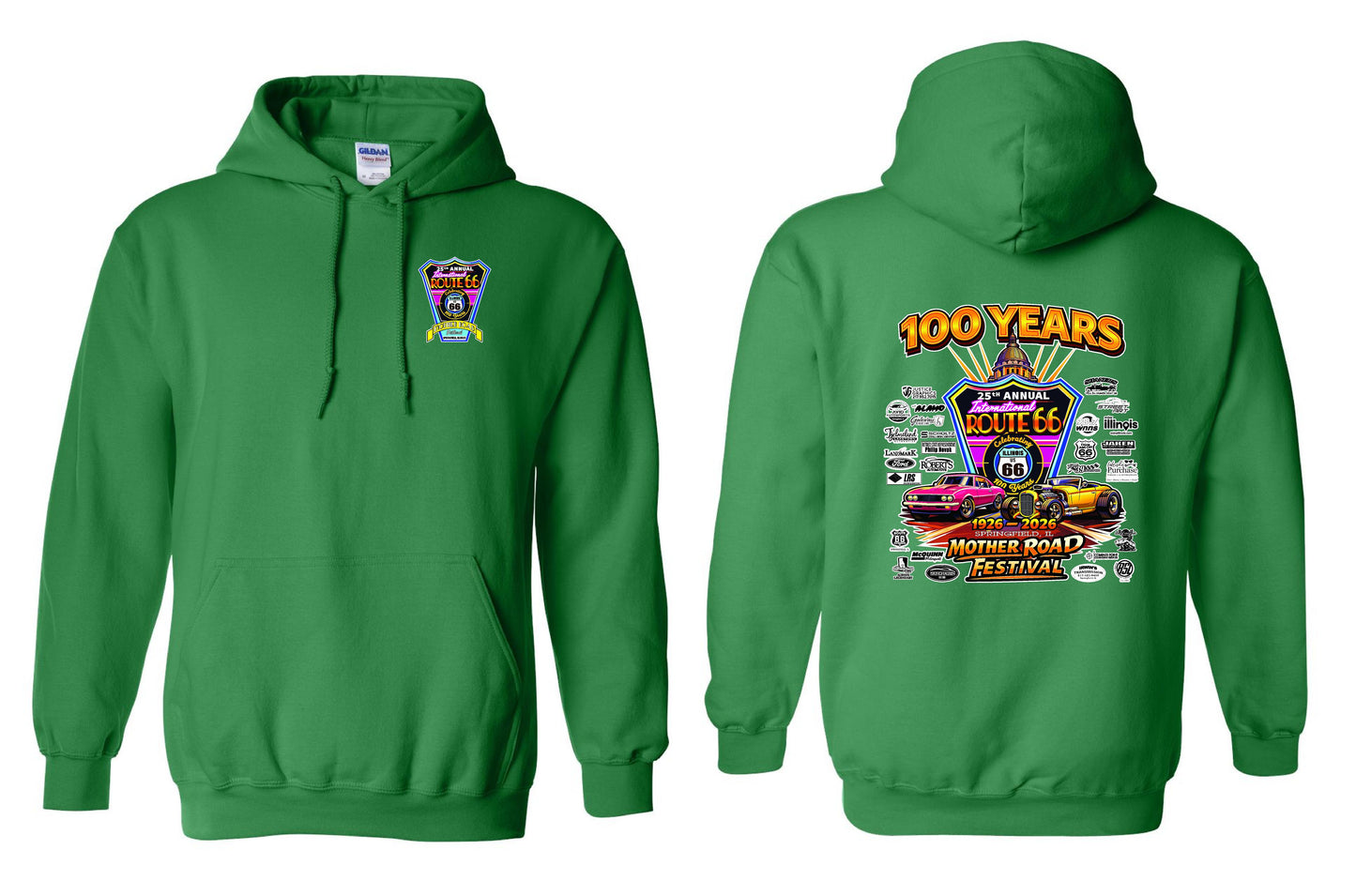 25TH ANNUAL ROUTE 66 MOTHER ROAD FESTIVAL 2026 UNISEX HOODIE (P.18500)