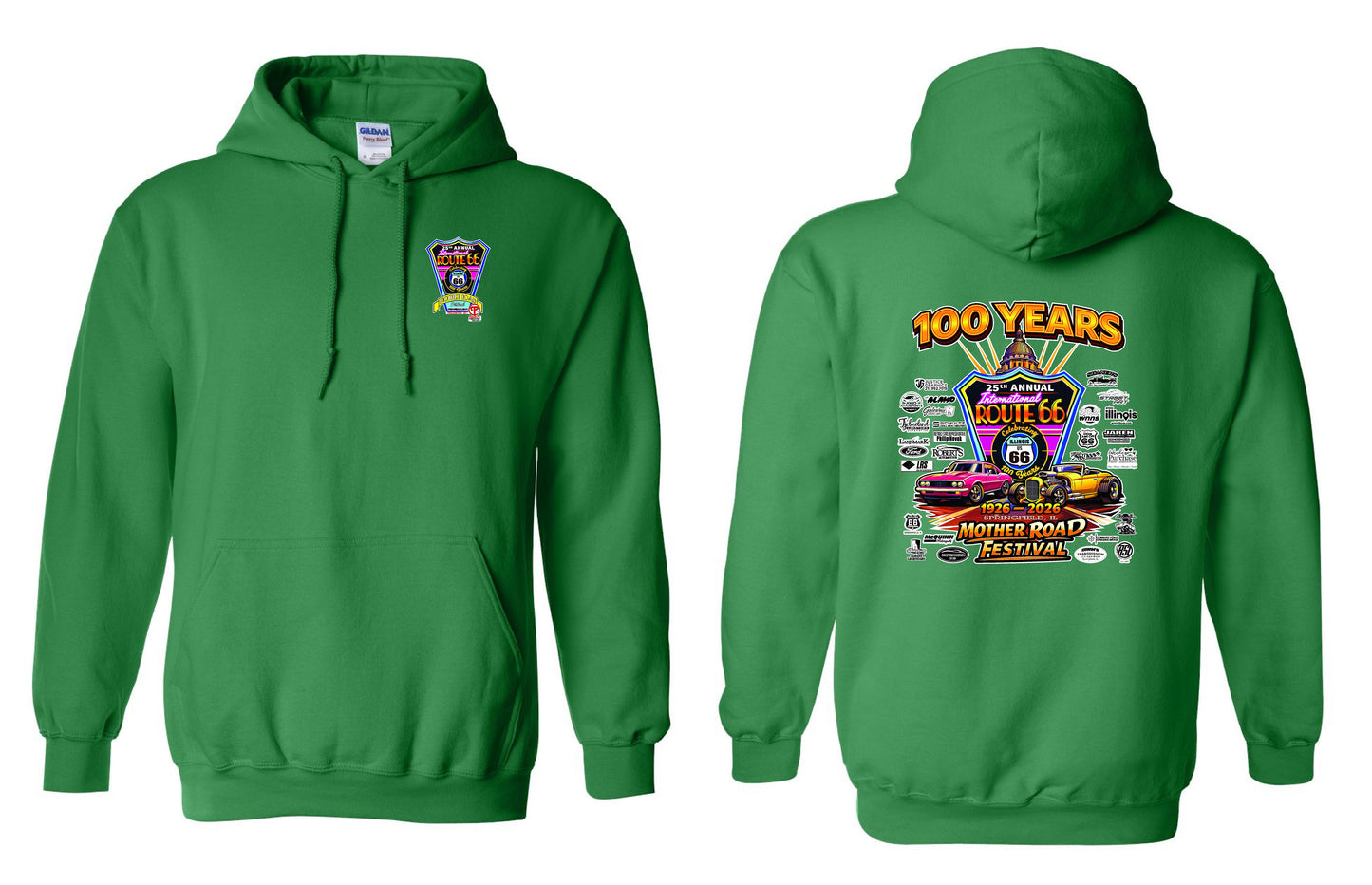 25TH ANNUAL ROUTE 66 MOTHER ROAD FESTIVAL 2026 UNISEX HOODIE (P.18500)