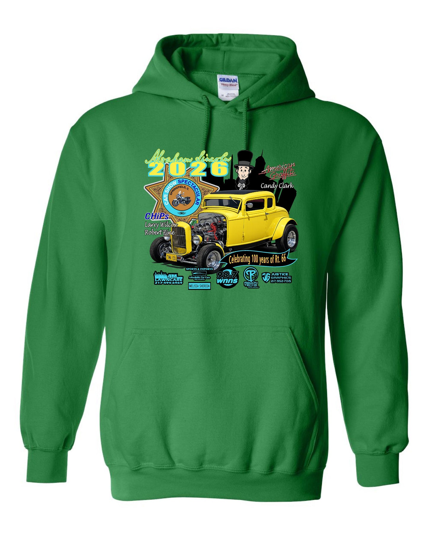 Abe Lincoln Car Show 2026 UNISEX HOODIE (P.18500)