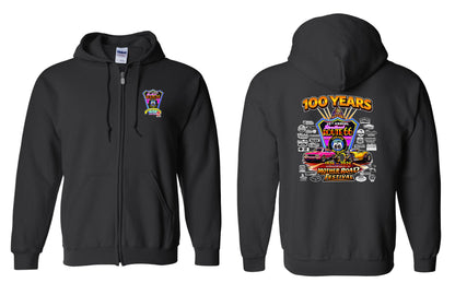 25TH ANNUAL ROUTE 66 MOTHER ROAD FESTIVAL 2026 UNISEX FULL ZIP HOODED SWEATSHIRT (P.18600)