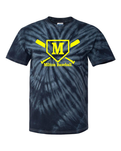 Milton Baseball Tie Dye Pinwheel T-Shirt (200CY, 20BCY)