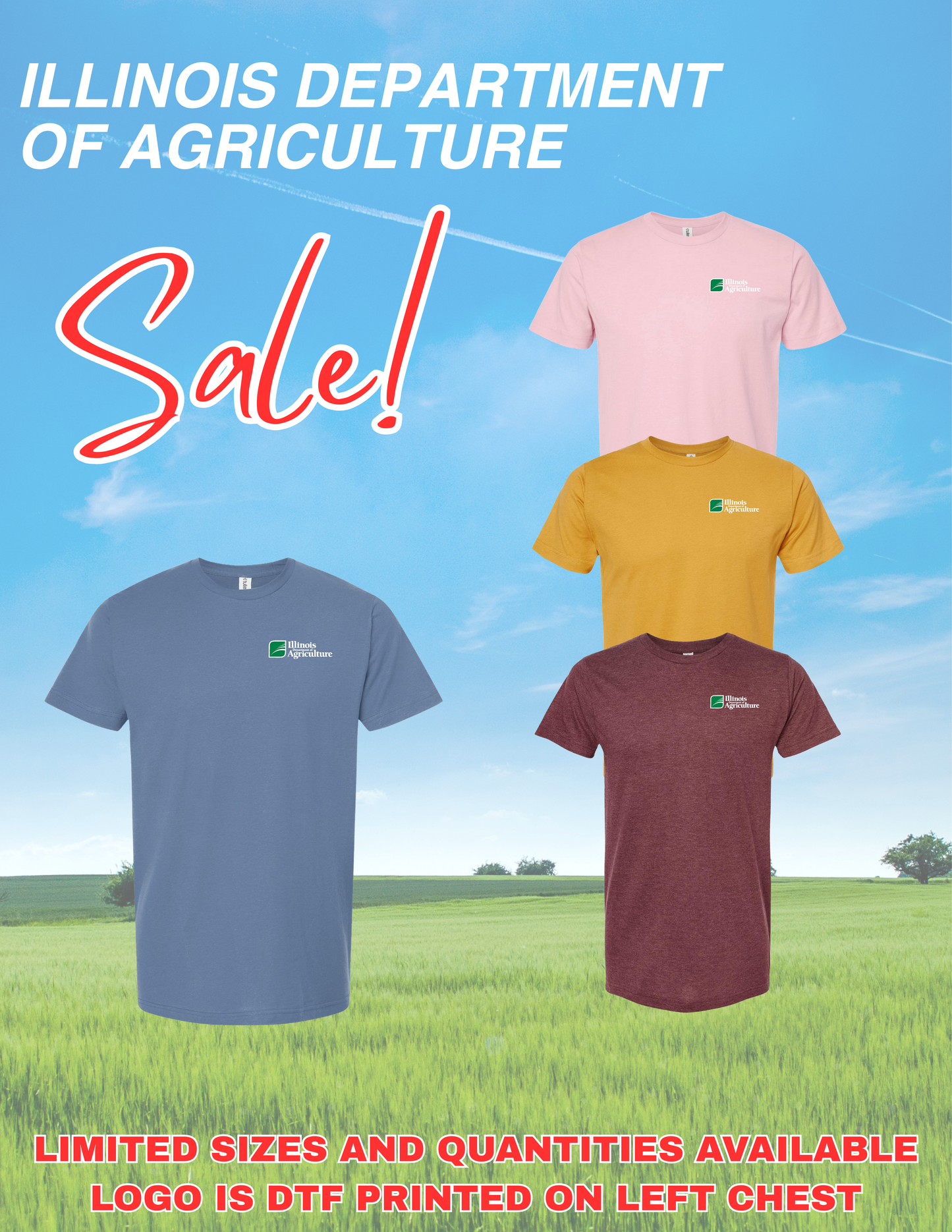 Illinois Department of Agriculture SALE Unisex Fine Jersey T-Shirt (P.202)