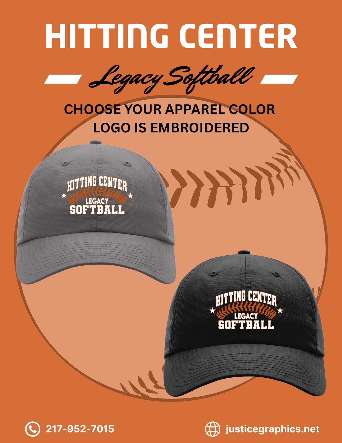 Hitting Center Legacy Softball Richardson Relaxed Performance Lite Cap (E.220)