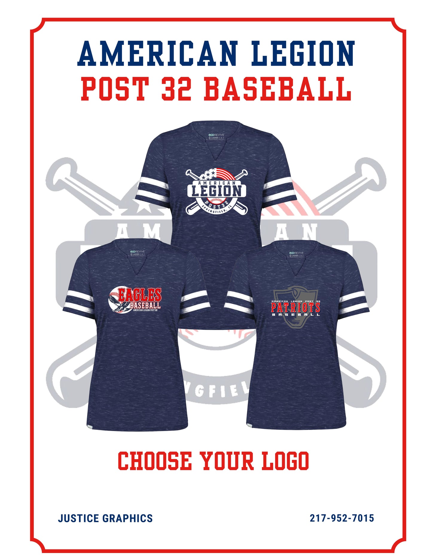 American Legion Post 32 Baseball Holloway  Ladies Monterey Tee (P. 223245)