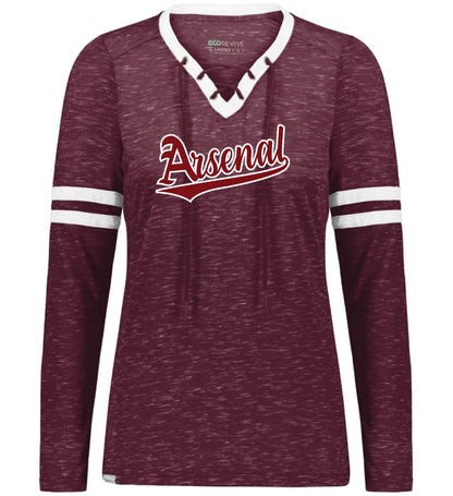 Arsenal Baseball Ladies Monterey Long Sleeve Tee (P.223246)