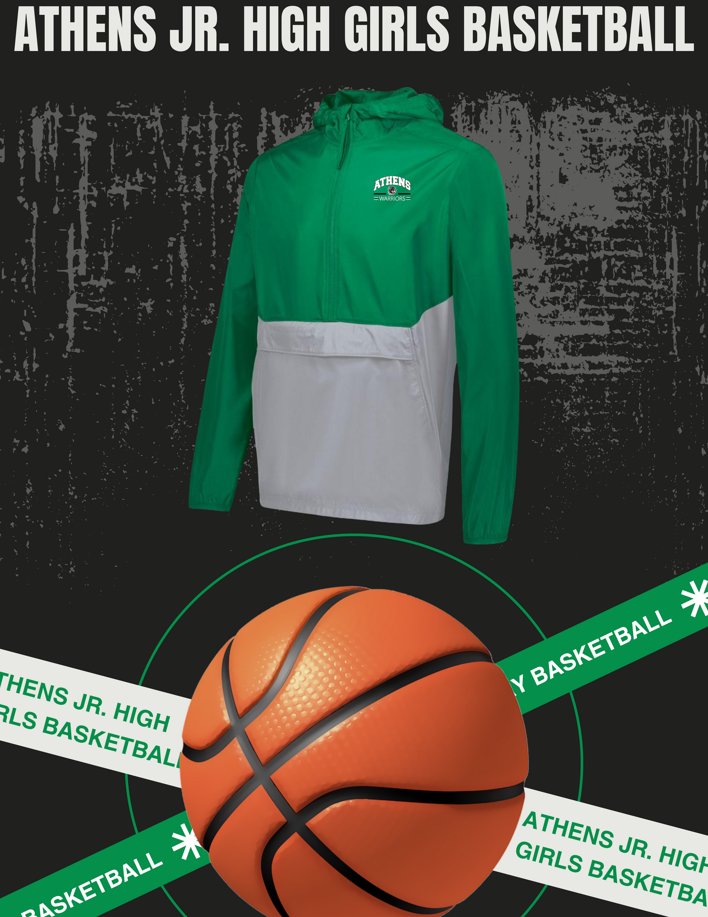 ATHENS JR. HIGH GIRLS BASKETBALL PACK PULLOVER (E.229534)
