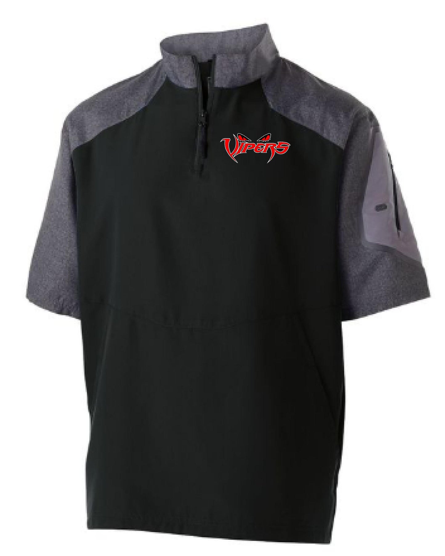 VIPERS BASEBALL UNISEX HOLLOWAY RAIDER SHORT SLEEVE PULLOVER (EMB. 229545)