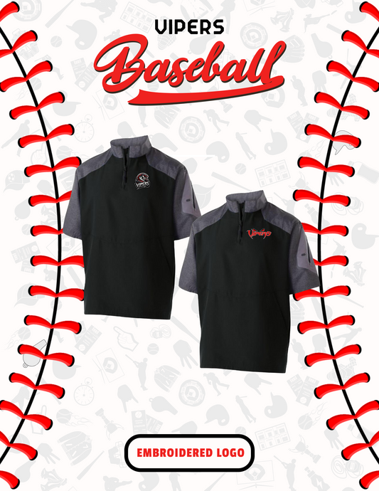 VIPERS BASEBALL UNISEX HOLLOWAY RAIDER SHORT SLEEVE PULLOVER (EMB. 229545)
