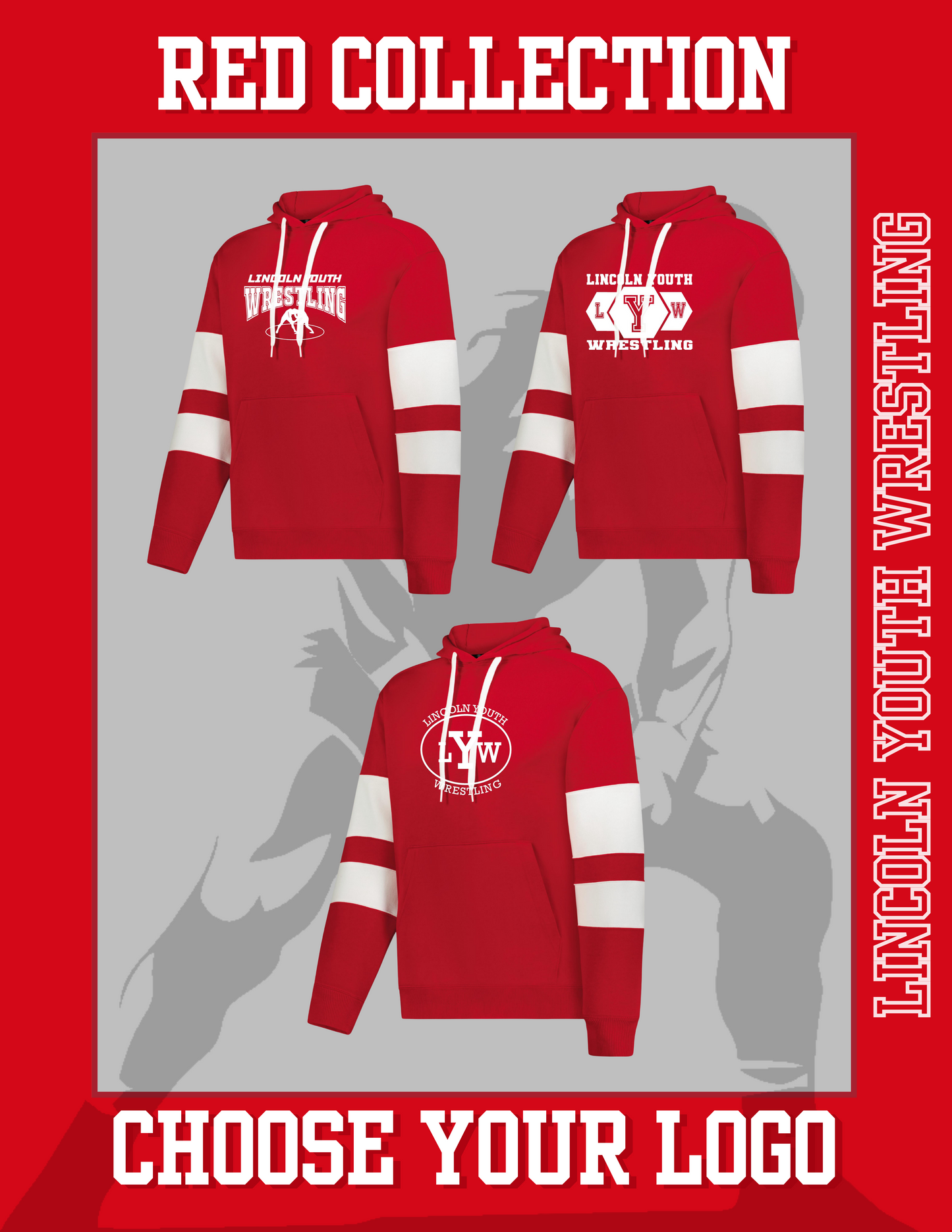 Lincoln Youth Wrestling JACKSON WAY HOODIE (P.229576)