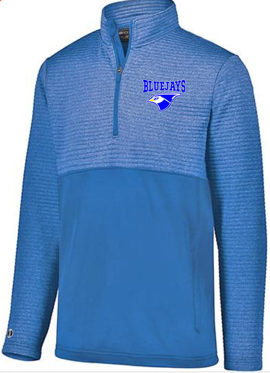 MASCOT SALE Holloway Adult Heather Half Zip Pocketed Pullover (E.229594)