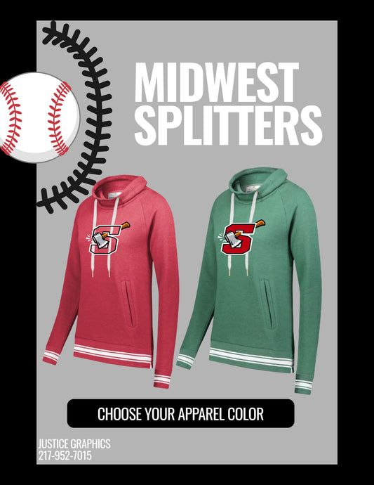 MIDWEST SPLITTERS Ladies All-American Funnel Neck Pullover (P.229763)