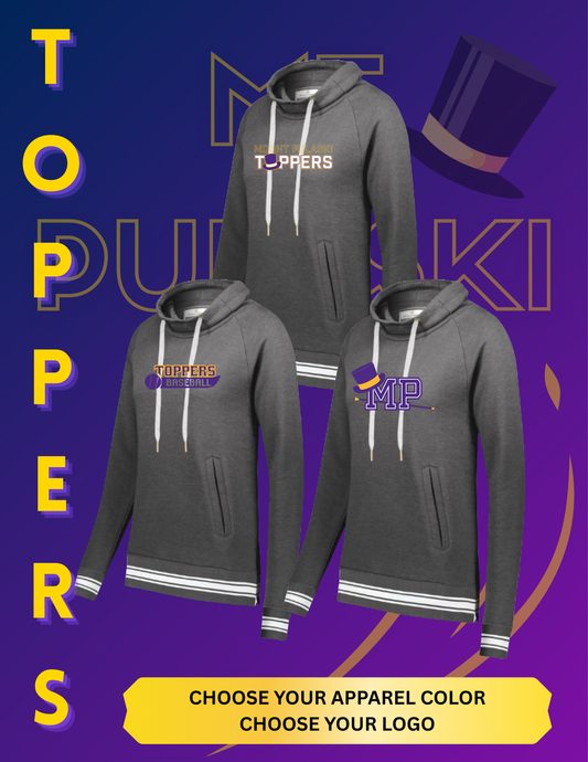 Mount Pulaski Toppers Ladies All-American Funnel Neck Pullover (P.229763)