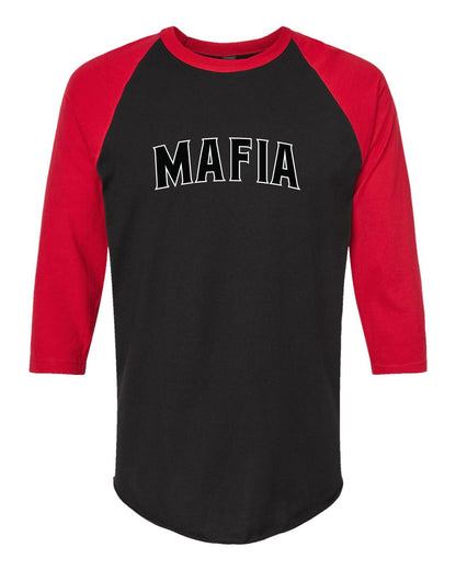 MAFIA BASEBALL/SOFTBALL Unisex Fine Jersey Raglan T-Shirt (P.245)