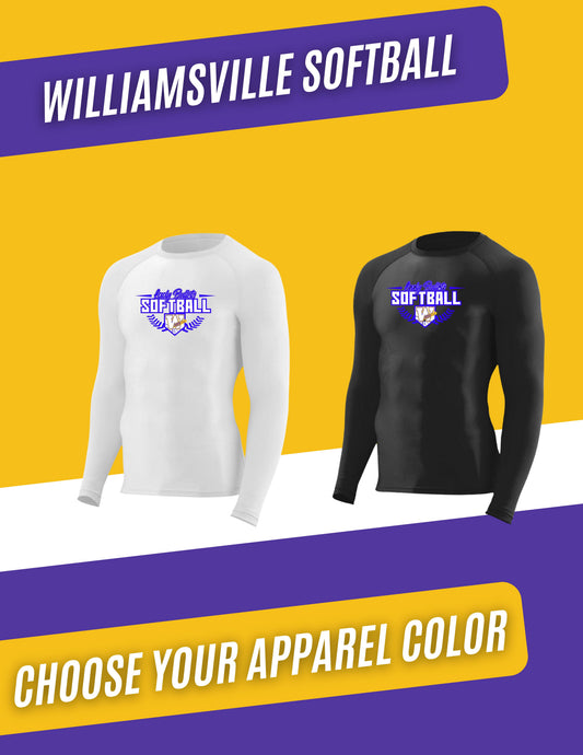 Williamsville Softball Hyperform Compression Long Sleeve Shirt - (P.2604)