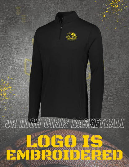 Chester-East Lincoln Jr. High Girls Basketball  Attain Wicking 1/4 Zip Pullover (E.2785)