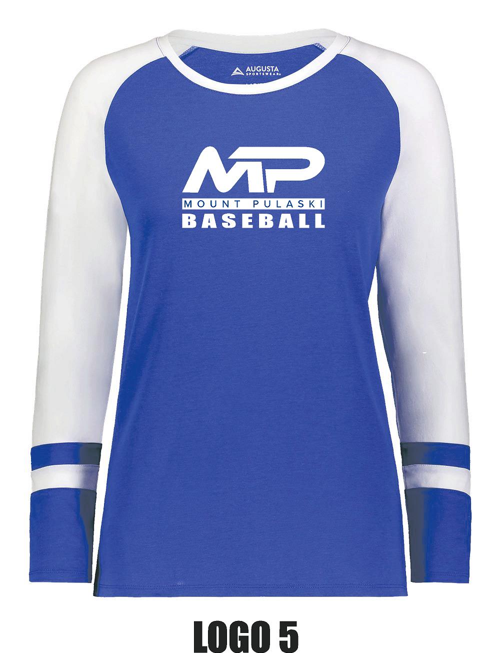 MT. PULASKI GRADE SCHOOL LADIES FANATIC LONG SLEEVE T-SHIRT (P.2917)