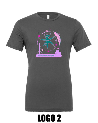 SPRINGFIELD GYMNASTICS CENTER BELLA UNISEX TEE (P.3001)