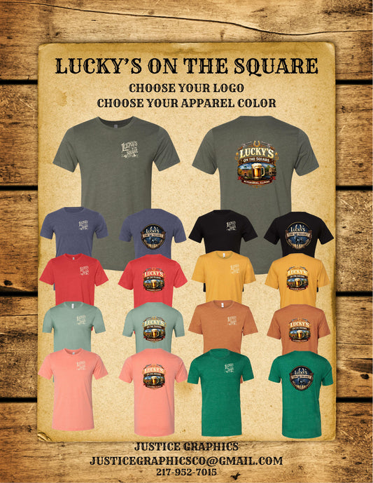 LUCKY'S ON THE SQUARE BELLA + CANVAS - CVC Jersey Tee (P.3001CVC)