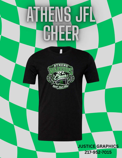 Athens JFL Cheer BELLA + CANVAS CVC Jersey Tee (P.3001CVC/3001YCVC)