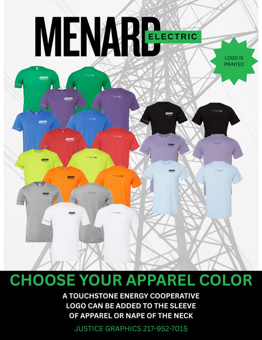 Menard Electric Cooperative BELLA + CANVAS CVC Jersey Tee (P.3001CVC)