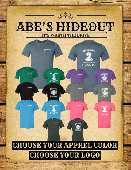 ABE'S HIDEOUT BELLA UNISEX TEE (P.3001CVC)