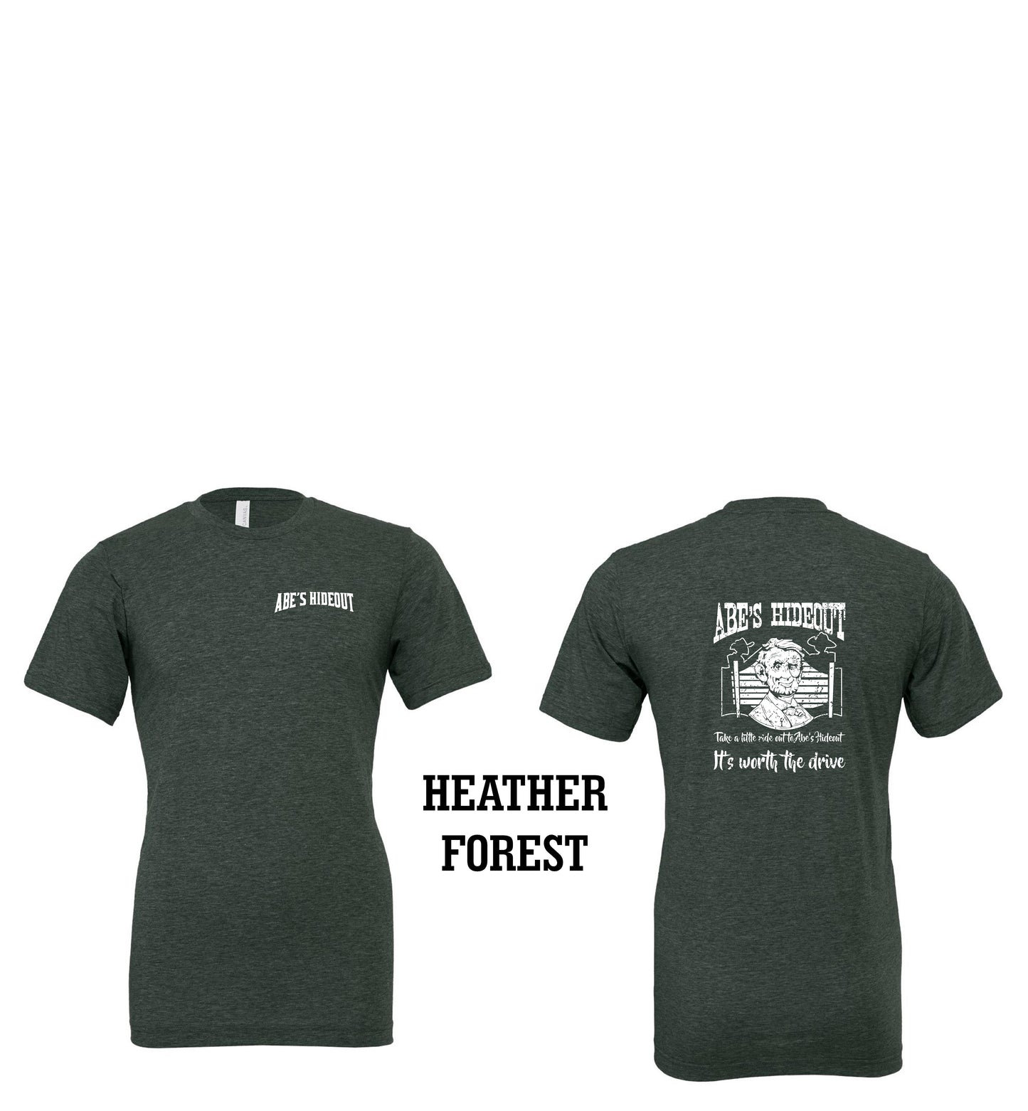 ABE'S HIDEOUT BELLA UNISEX TEE (P.3001CVC)
