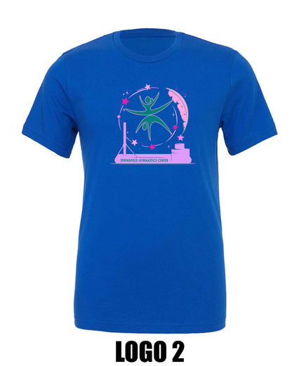 SPRINGFIELD GYMNASTICS CENTER BELLA UNISEX TEE (P.3001)