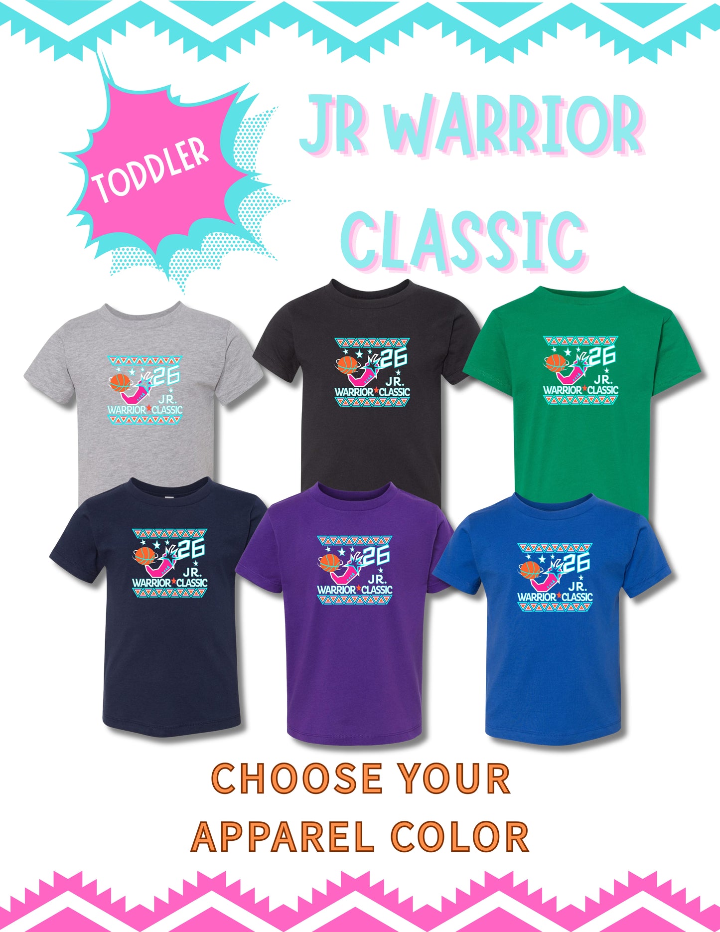 Junior Warrior Classic BELLA + CANVAS - Toddler Jersey Tee - (P.3001T)