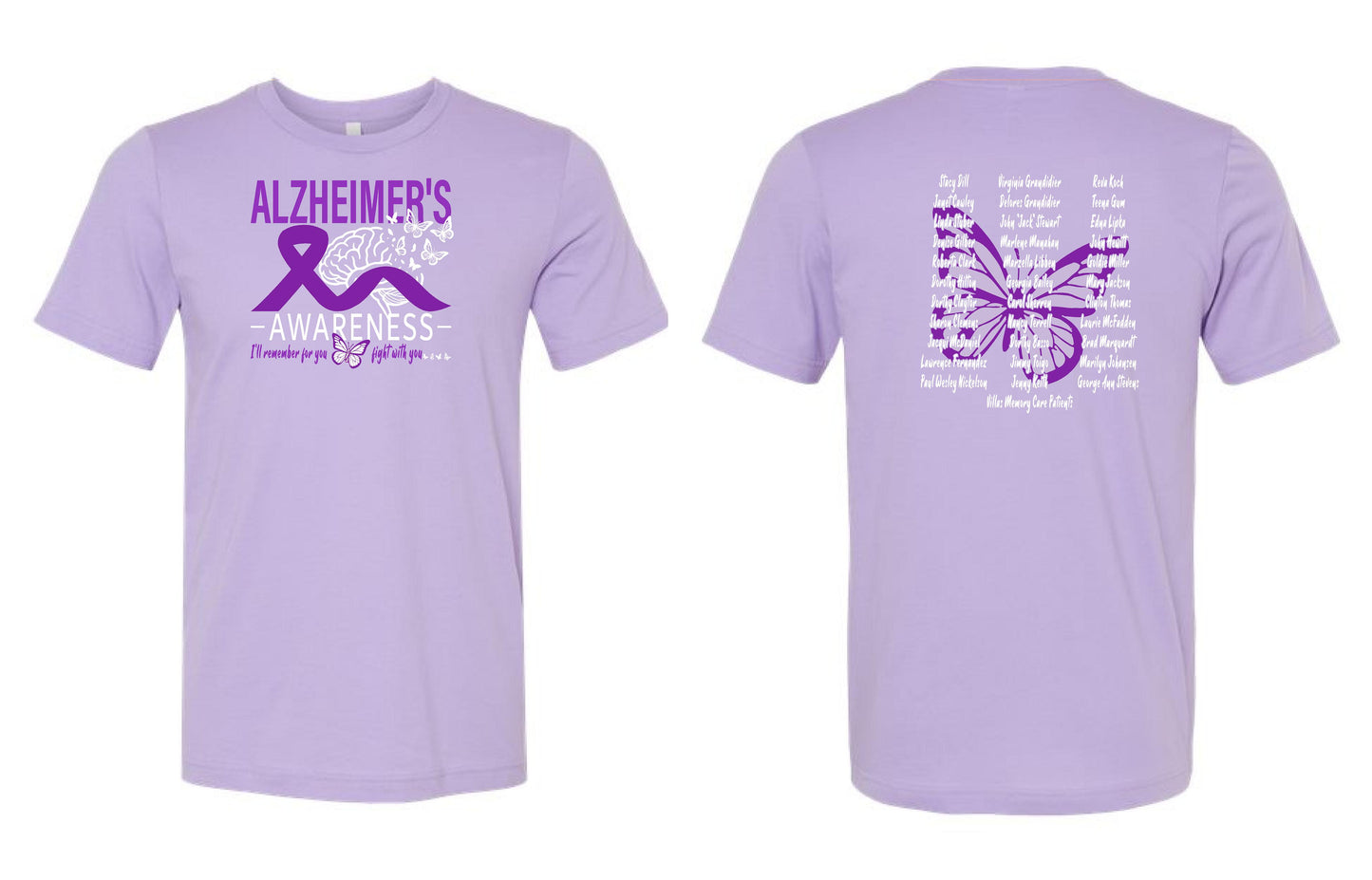 Alzheimer's Disease Awareness Tribute Unisex Bella T-Shirt (P.3001CVC)