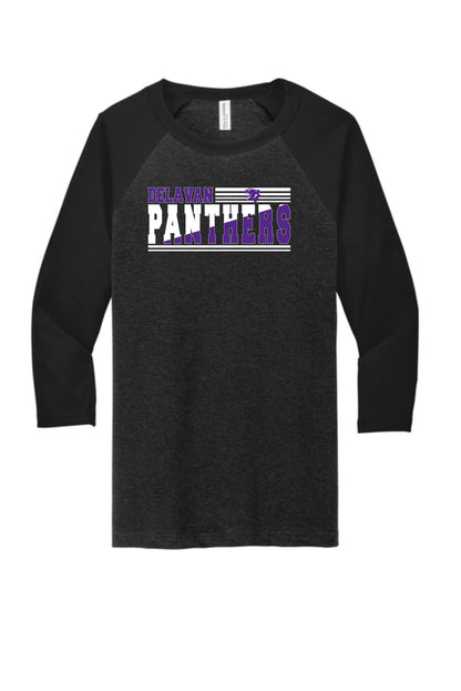 Delavan High School Softball VINTAGE SUN BASEBALL TEE (P.3200)