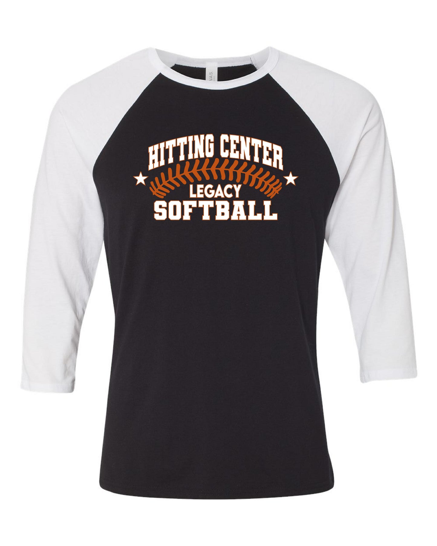 Hitting Center Legacy Softball VINTAGE BASEBALL TEE (P.3200)