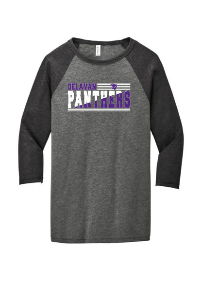 Delavan High School Softball VINTAGE SUN BASEBALL TEE (P.3200)