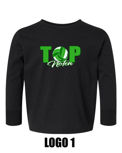 TOP NOTCH VOLLEYBALL Rabbit Skins - Toddler Long Sleeve Cotton Jersey Tee - (P.3311)