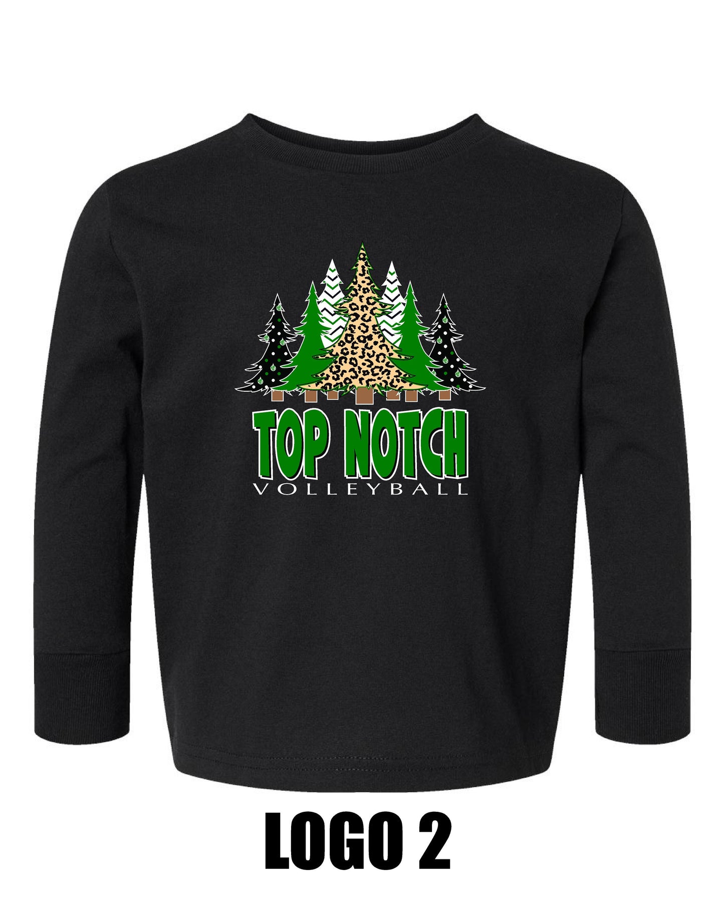 TOP NOTCH VOLLEYBALL Rabbit Skins - Toddler Long Sleeve Cotton Jersey Tee - (P.3311)