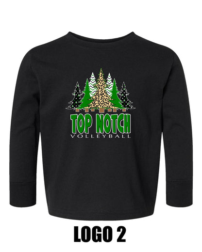 TOP NOTCH VOLLEYBALL Rabbit Skins - Toddler Long Sleeve Cotton Jersey Tee - (P.3311)