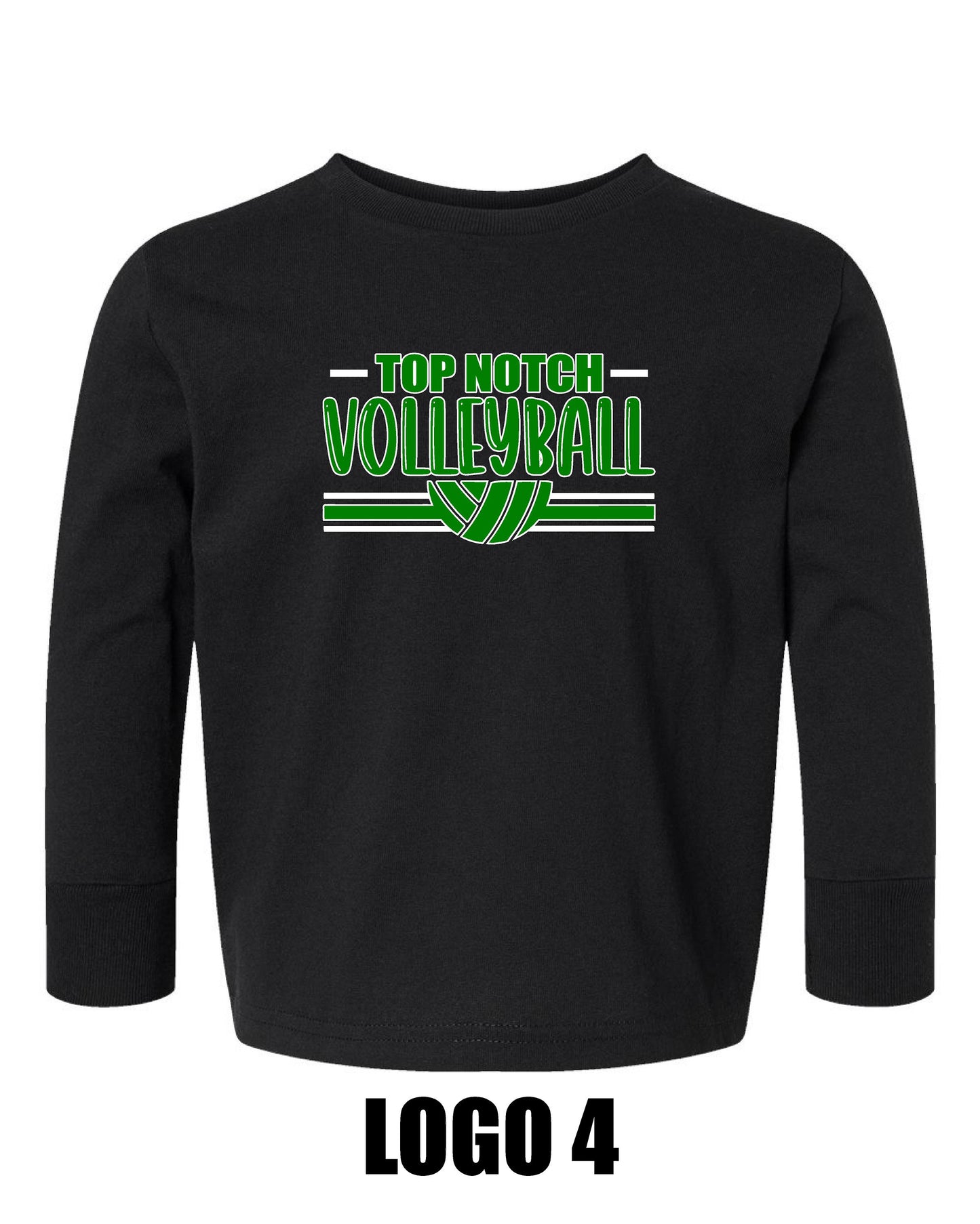 TOP NOTCH VOLLEYBALL Rabbit Skins - Toddler Long Sleeve Cotton Jersey Tee - (P.3311)