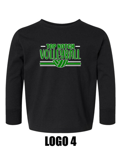 TOP NOTCH VOLLEYBALL Rabbit Skins - Toddler Long Sleeve Cotton Jersey Tee - (P.3311)